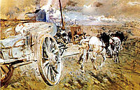 The dump at the door of Asier, 1887, boldini