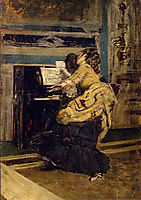 Gentleman at the piano, boldini