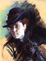 Girl In A Black Hat, 1890, boldini