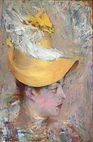 Head of a Lady with Yellow Sleeve, 1890, boldini