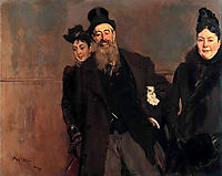 John Lewis Brown with Wife and Daughter, 1890, boldini