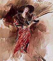Lady in Red Dress, 1916, boldini