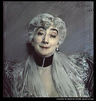 Portrait of the Countess de Martel de Janville, known as Gyp (1850-1932) , 1894, boldini