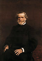 Portrait of Guiseppe Verdi (1813-1901)  , 1886, boldini