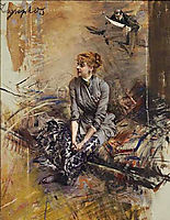 Portrait Of Madame Gabrielle Rejane, boldini
