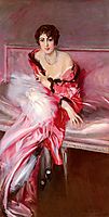Portrait Of Madame Juillard In Red, 1912, boldini