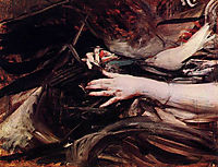 Sewing Hands of a Woman, boldini