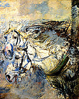 Two White Horses, 1886, boldini