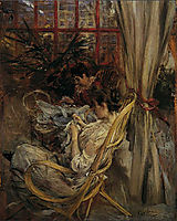 Two women are sewing, boldini
