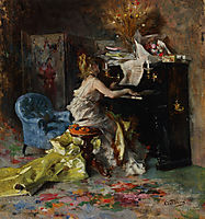 Woman at a Piano, boldini