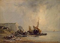 Boats by the Normandy Shore, 1823, bonington