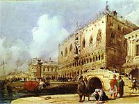 The Doge-s Palace, Venice, 1827, bonington