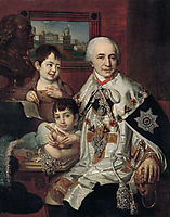 Portrait of Count G.G. Kushelev, 1801, borovikovsky