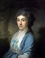 Portrait of Ekaterina Aleksandrovna Novosiltseva, borovikovsky
