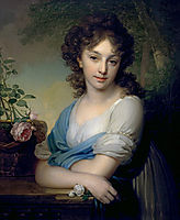 Portrait of Elena Alexandrovna Naryshkina, 1799, borovikovsky