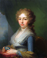 Portrait of Empress Elisabeth Alexeievna, 1795, borovikovsky