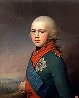 Portrait of Grand Duke Konstantin Pavlovich, 1795, borovikovsky