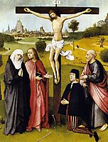 Crucifixion with a Donor, 1485, bosch