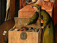 Death and the Miser (detail), bosch