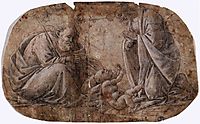 Adoration of the Child, 1495, botticelli