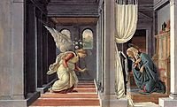 The Annunciation, 1485, botticelli