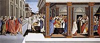 Baptism of the Holy Zénobe and his appointment as bishop, 1500-05, botticelli