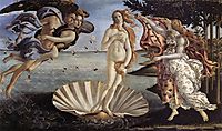 The Birth of Venus, 1485, botticelli