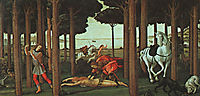 History degli Onesti Nastagio second episode, 1483, botticelli