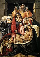 Lamentation over the Dead Christ, 1495, botticelli