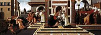 Last Miracle and Death of Saint Zénobe, 1500-05, botticelli