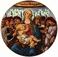Madonna with Child and Singing Angels, c.1477, botticelli