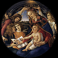 Madonna of the Magnificat, 1480-81, botticelli