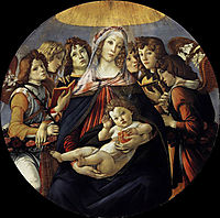 Madonna with Pomegranate, 1487, botticelli