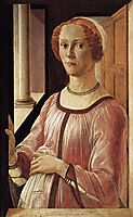 Portrait of a Lady, 1470-75, botticelli