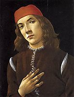 Portrait of a young man, 1483, botticelli