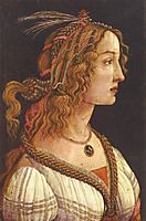 Portrait of a young woman, 1485, botticelli