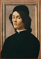 Portrait of a Youth, 1490, botticelli