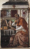 Saint Augustine, 1480, botticelli