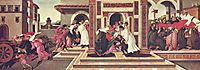 Serie von vier Gemälden zum Leben des Hl. Zenobius von Florenz, 1505, botticelli