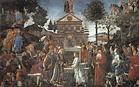 The Temptation of Christ, 1482, botticelli