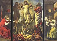 Transfiguration, St Jerome, St Augustine, 1500, botticelli