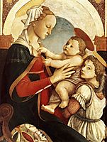 Virgin and Child with an Angel, 1465-67, botticelli