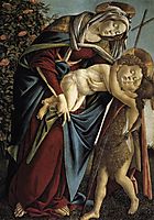 Virgin and Child with the Young Saint John the Baptist, 1470-75, botticelli