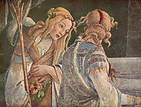 The Youth Moses (detail), 1482, botticelli