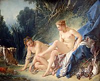 Diana getting out of her bath  , 1742, boucher