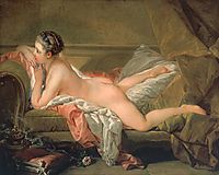 Portrait of Marie-Louis O’Murphy (Nude on a Sofa), 1752, boucher