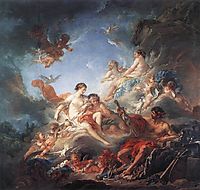 Vulcan Presenting Venus with Arms for Aeneas, 1757, boucher