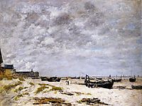 The Beach, Berck, 1882, boudin