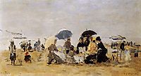Beach Scene, 1880, boudin