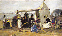 Beach Scene, 1888, boudin